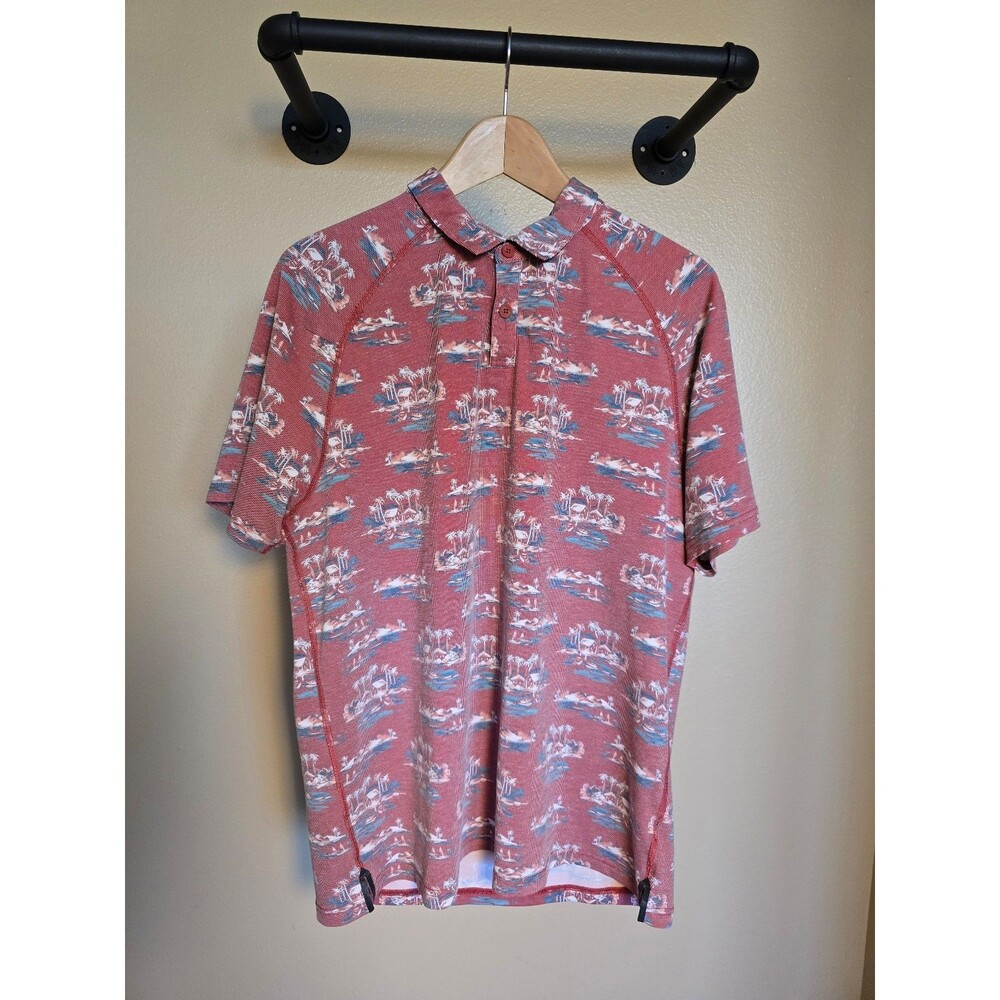 Rhone‎ tropical short sleeve polo men's size large